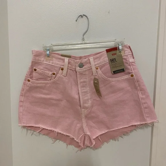 501 Original Pink Levi Shorts Levi's Shorts Brand New Levis Baby